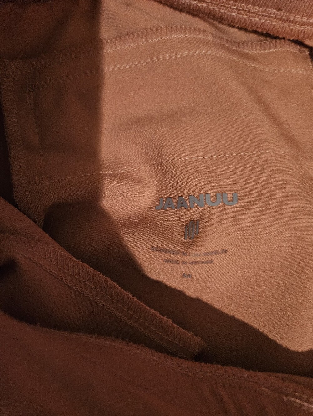 Jaanuu Xenos Essential Knit-Waist Scrub Pant Size M Mauve Pink - Picture 2 of 2
